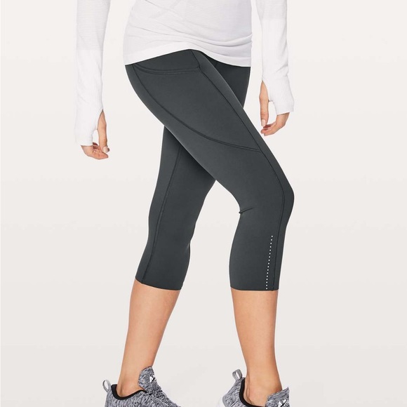 Lululemon fast & free 19” leggings deep coal - Picture 2 of 7